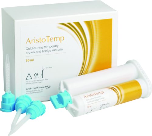 Aristotemp kétkomponensű ideiglenes korona- és hídanyag 2x48ml + csőrök