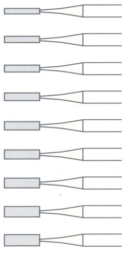 Dentorium Tungsten keményfém csiszoló HENGER FEJ több méret